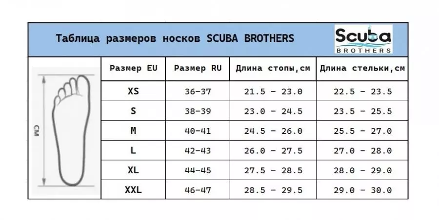 Носки SCUBA BROTHERS HUNTER 