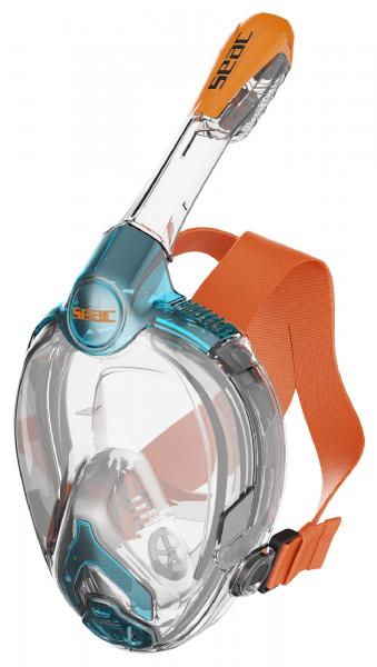 Маска полнолицевая детская SEAC SUB LIBERA JUNIOR AQUAMARINE/ORANGE